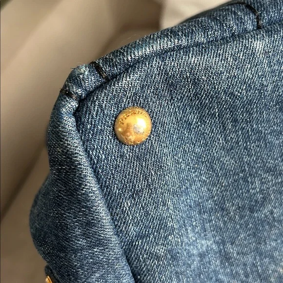 Prada Canapa Denim Tote – Lg | Authentic 💙 - Picture 9 of 17